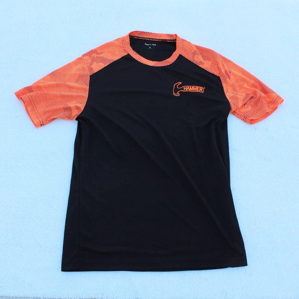 🔨🎳Sport-Tek CamoHex Colorblock Tee Hammer Bowling